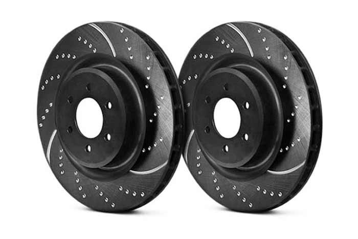 hoofdafbeelding Diameter 284mm, Abarth 500, 1.4 Turbo 135 PK 2008-2011, EBC Gegroefde sport remschijven vooras, Voor modellen met Bosch remklauwen aan de vooras